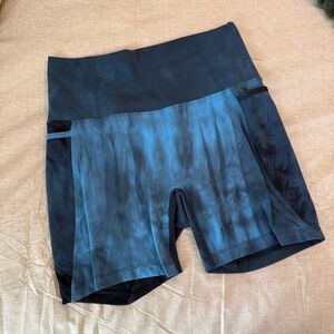 Born Primitive Women's Black and Blue Bike Shorts